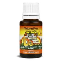 Купить NaturesPlus Animal Parade Витамин D3 (200 МЕ) для детей с апельсиновым вкусом жидкость 10 мл