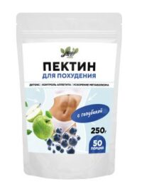 Купить Yappi Яблочный пектин для похудения с голубикой порошок 250 г